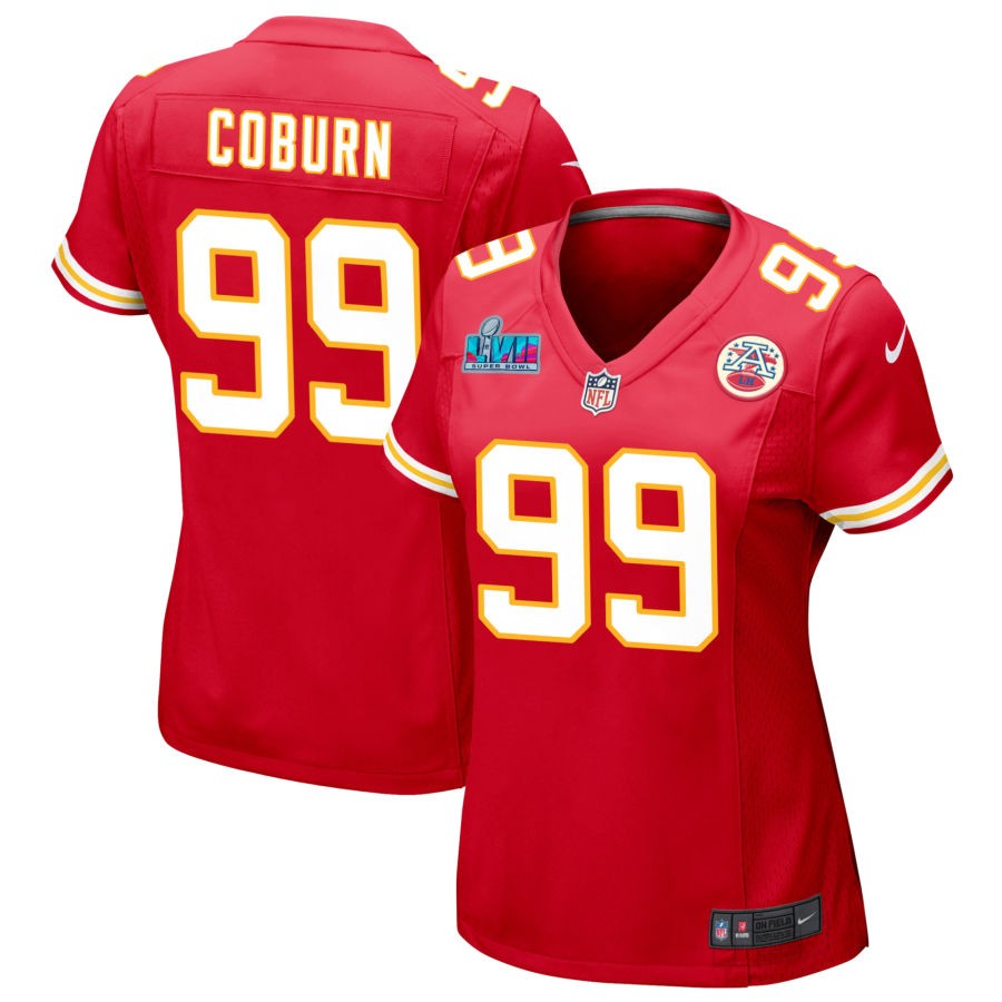 Keondre Coburn Kansas City Chiefs Women's Super Bowl LVII Game Jersey - Red