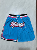 Miami Heat Blue Pocket Shorts