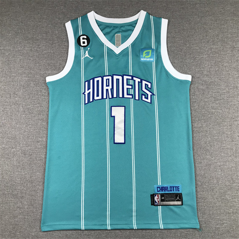 Charlotte Hornets LaMelo Ball #1 City Edition Swingman Jersey - Embroidered