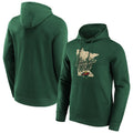 Men's Minnesota Wild  Branded Hometown Graphic Hoodie - Dark Green