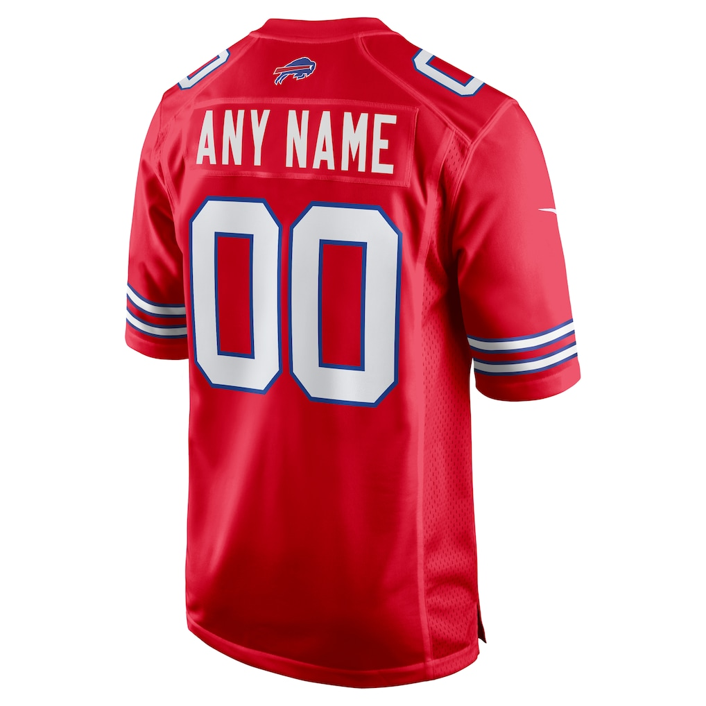 Custom Buffalo Bills Red Game Jersey