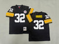 Mens Franco Harris#32 black Pittsburgh Steelers Vintage Throwback Jersey