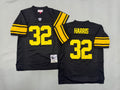 Mens Franco Harris#32 black Pittsburgh Steelers Vintage Throwback Jersey