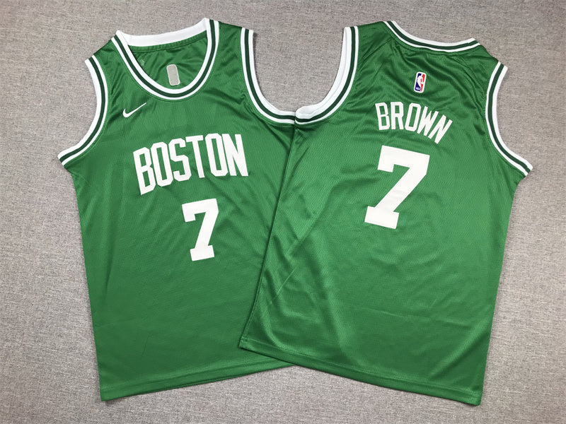 Youth Jaylen Brown Boston Celtics #7 Embroidered Jersey