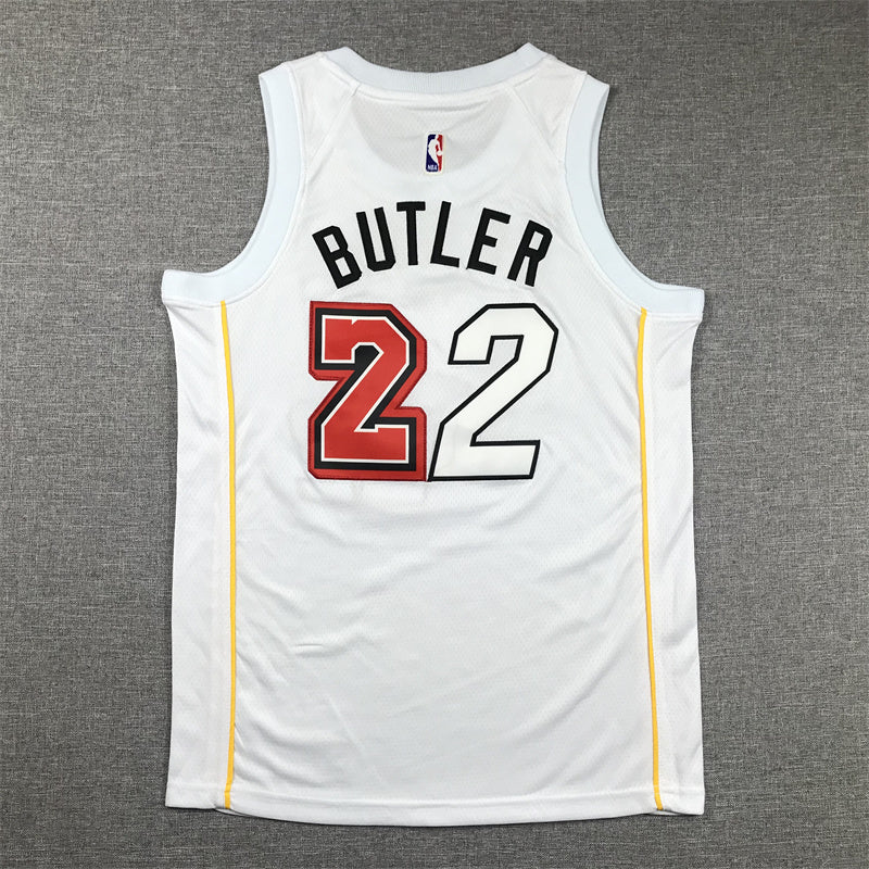 Youth Jimmy Butler Miami Heat #22 City Edition Embroidered Jersey