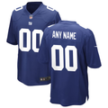Custom New York Giants Royal Game Jersey