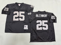 Mens Fred Biletnikoff#25 black Los Angeles Raiders Vintage Throwback Jersey
