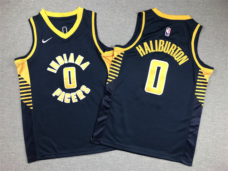 Youth Tyrese Haliburton Indiana Pacers #0   Embroidered  Jersey