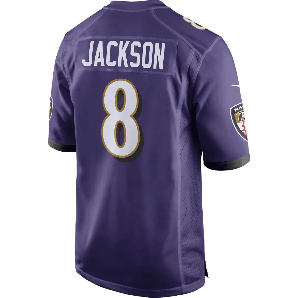 Lamar Jackson Baltimore Ravens Game Player Jersey - Purple Jersey