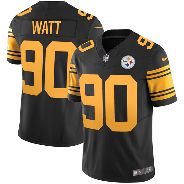 T.J. Watt #90 Pittsburgh Steelers Black Game Jersey