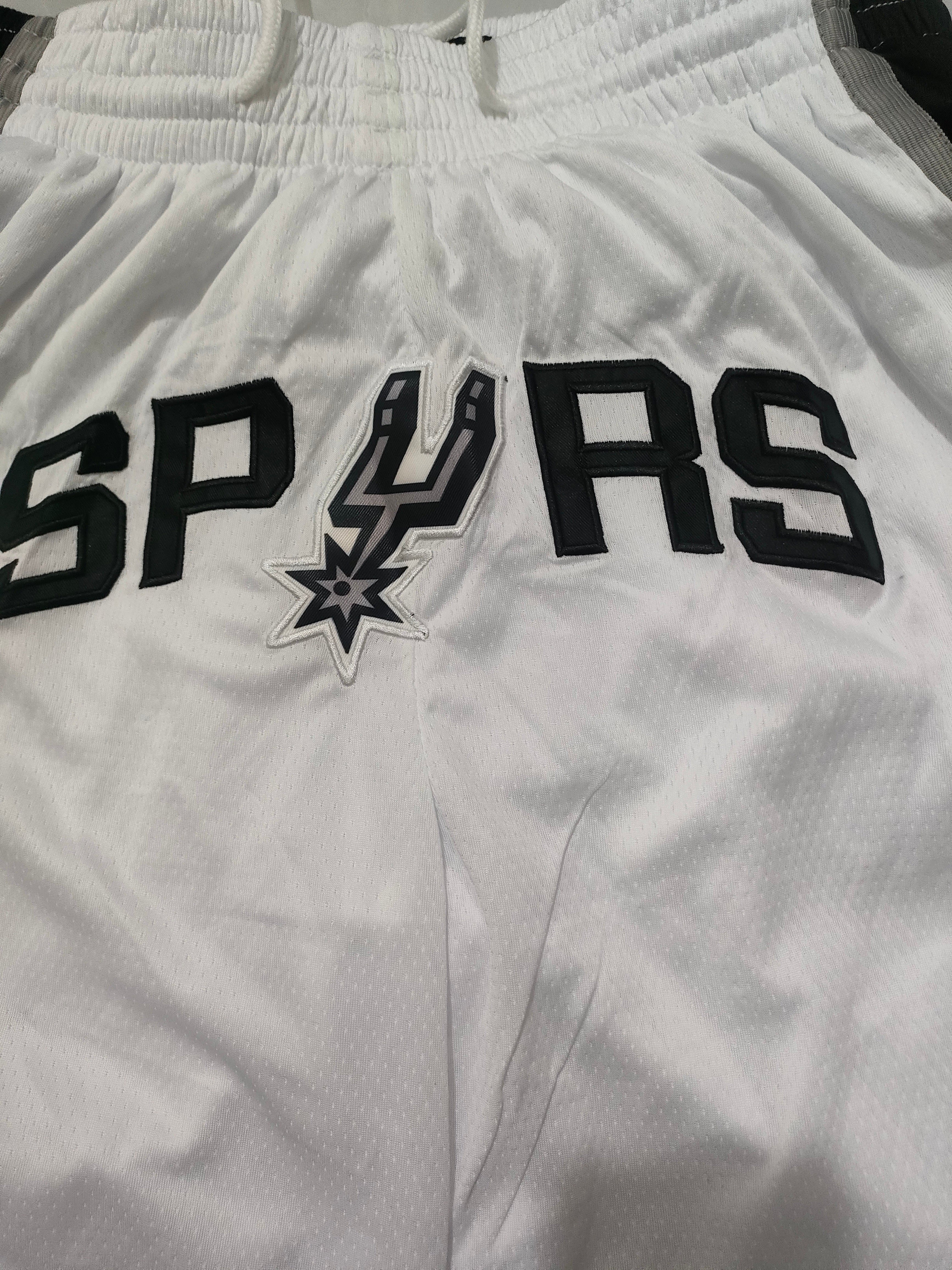 San Antonio Spurs White Fan Edition Pocket Shorts