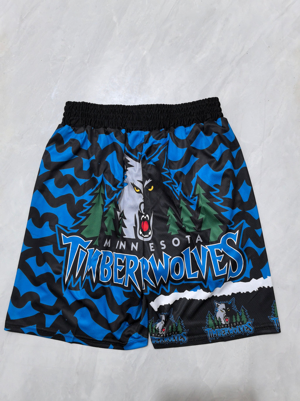 Minnesota Timberwolves Blue Heat Transfer Pocket Shorts