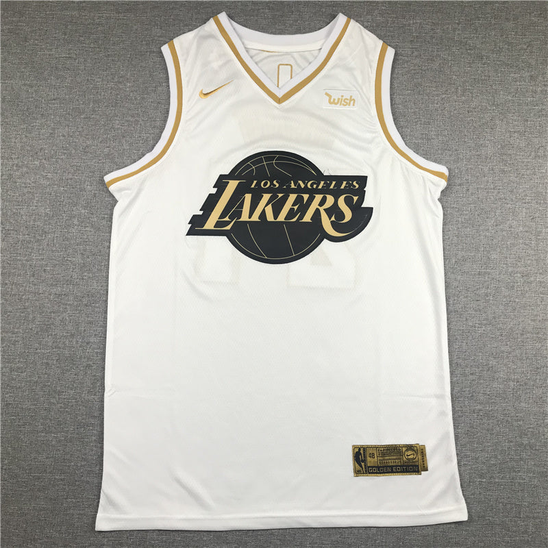 Kobe Bryant #24 Los Angeles Lakers "White & Gold" City Edition Swingman Jersey - Embroidered