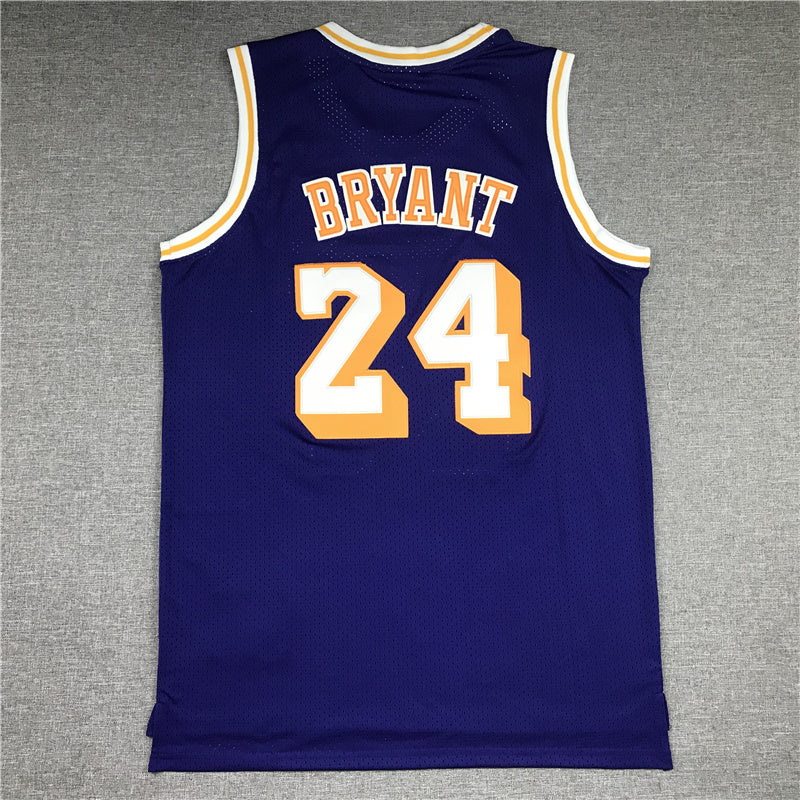 Kobe Bryant #24 Los Angeles Lakers 2007-08 Throwback Embroidered Jersey