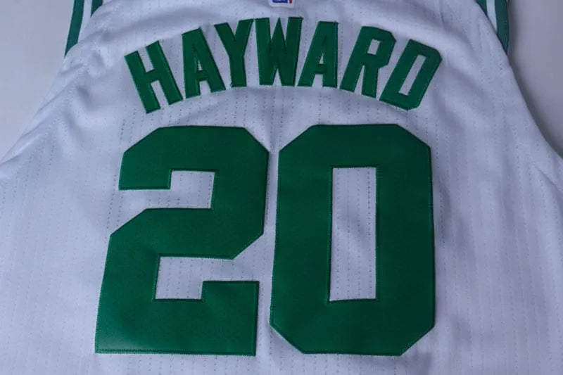 Men's Boston Celtics Gordon Hayward #20 NBA White Replica Jersey