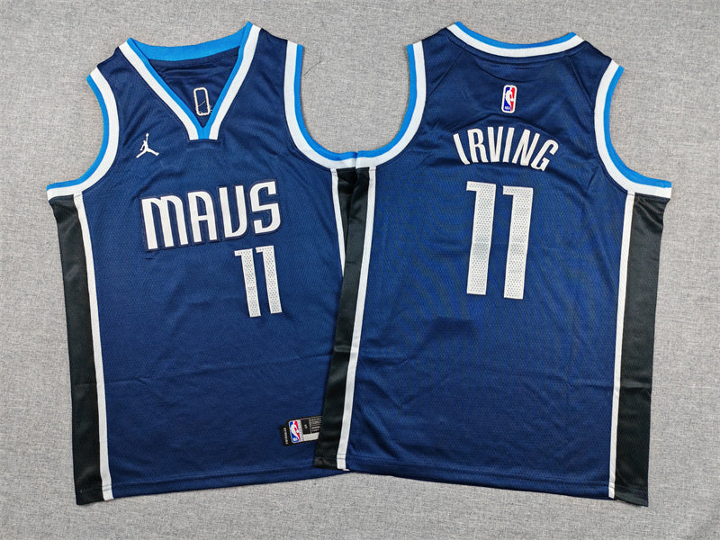 Youth Kyrie Irving Dallas Mavericks #11 Embroidered  Jersey