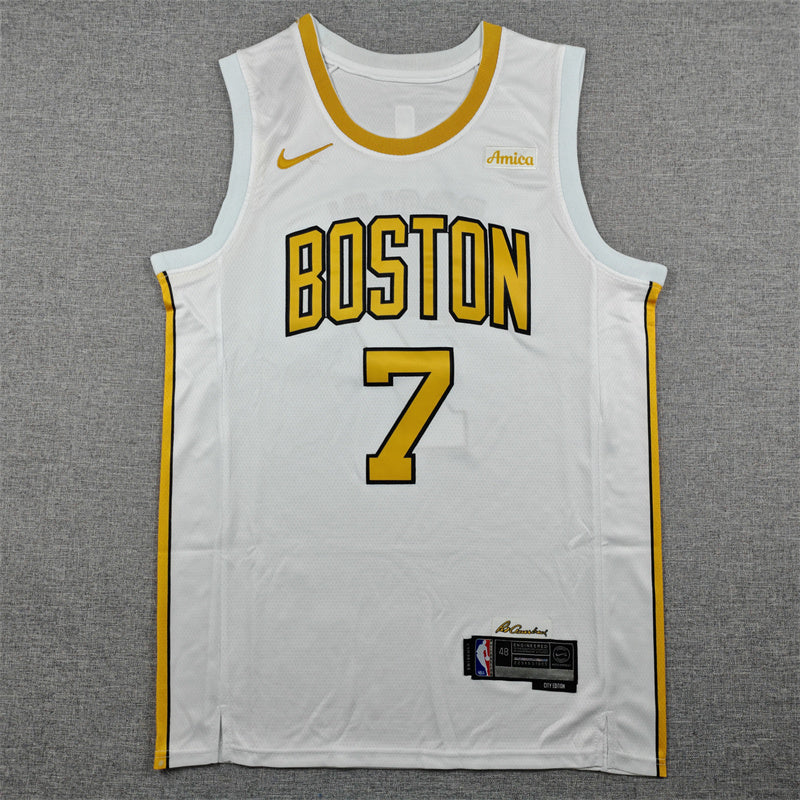 Boston Celtics Jaylen Brown #7 2026 City Edition - Embroidered Jersey