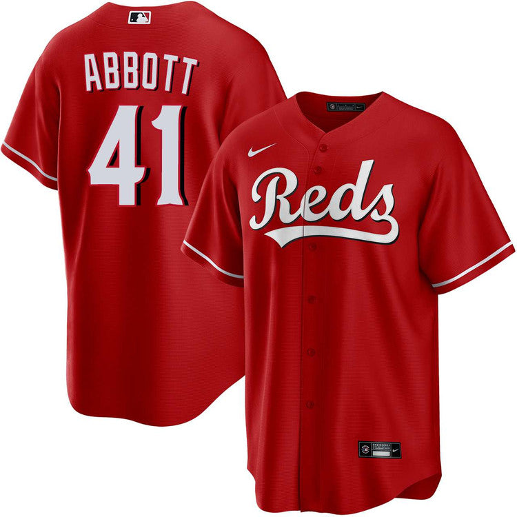 Andrew Abbott Cincinnati Reds Alternate Jersey - Red