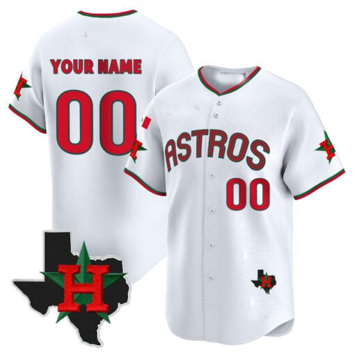 Custom Houston Astros Mexico Texas Patch Vapor Premier Limited V3 ?All Stitched Baseball Jersey