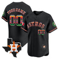 Custom Houston Astros Mexico Texas Patch Vapor Premier Limited ?All Stitched Baseball Jersey