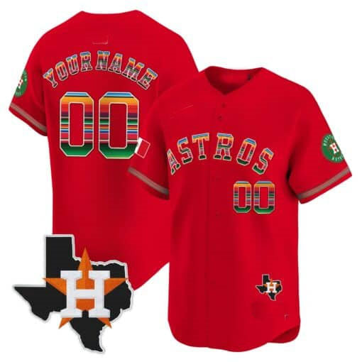 Custom Houston Astros Mexico Texas Patch Vapor Premier Limited ?All Stitched Baseball Jersey