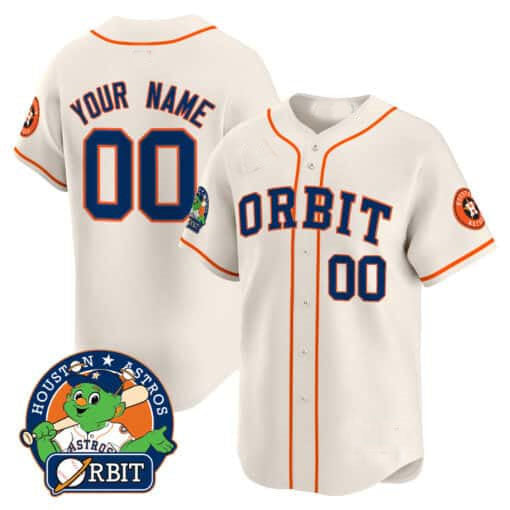 Custom Houston Astros Orbit Patch Vapor Premier Limited ?All Stitched Baseball Jersey