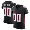 Custom A.Falcons Black Scarlet Vapor F.U.S.E. Elite Jersey Stitched American Football Jerseys