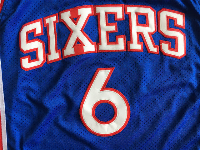 Julius Erving #6 Philadelphia 76ers 1982-83 Throwback Embroidered Jersey