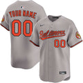 Custom Baltimore Orioles Away Jersey - Gray