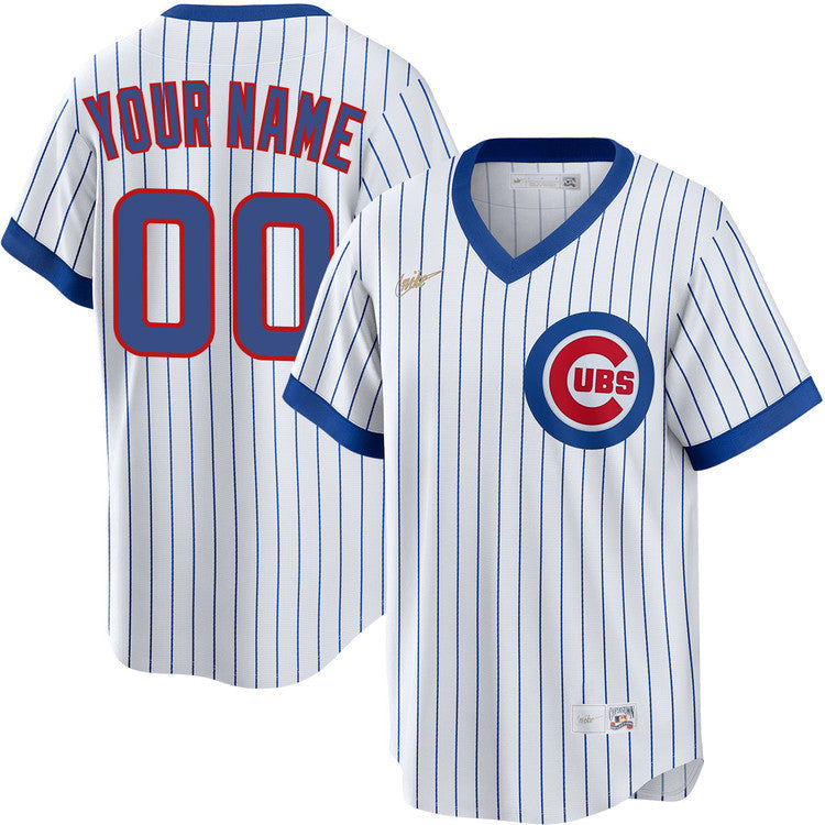 Custom Chicago Cubs 1968-69 Cooperstown Jersey - White