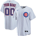Custom Chicago Cubs Home Jersey - White