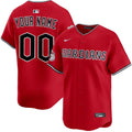 Custom Cleveland Guardians Alternate Jersey - Red