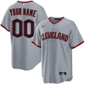 Custom Cleveland Guardians Away Jersey - Gray