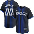 Custom Detroit Tigers City Connect Jersey - Black