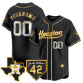 Custom Houston Astros 2024 Jackie Robinson Patch Vapor Premier Limited C All Stitched Baseball Jersey