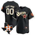 Custom Houston Astros Cactus Jack Style Vapor Premier Limited C All Stitched Baseball Jersey