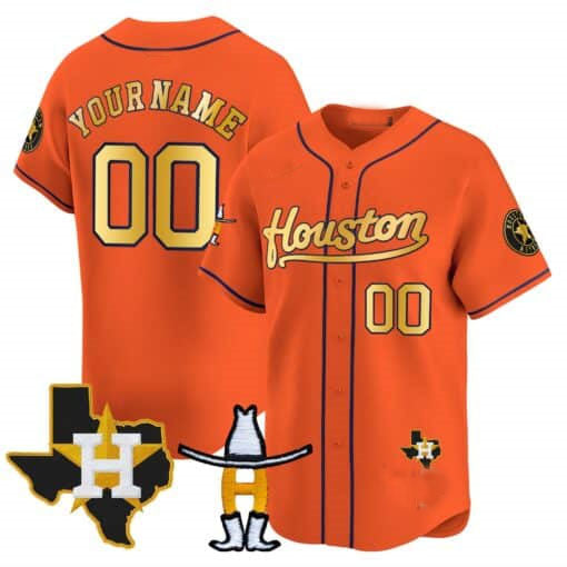 Custom Houston Astros Rodeo Patch Vapor Premier Limited C All Stitched Baseball Jersey