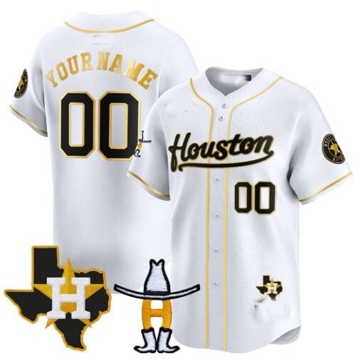 Custom Houston Astros Rodeo Patch Vapor Premier Limited C All Stitched Baseball Jersey