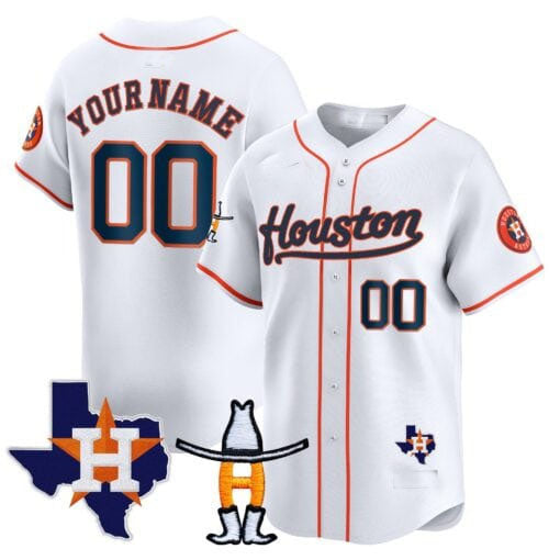 Custom Houston Astros Rodeo Patch Vapor Premier Limited C All Stitched Baseball Jersey