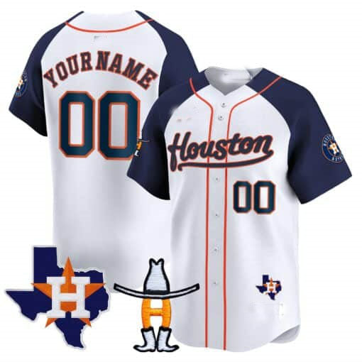 Custom Houston Astros Rodeo Patch Vapor Premier Limited C All Stitched Baseball Jersey