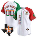 Custom Houston Astros Mexico Vapor Premier Limited V4 C All Stitched Baseball Jersey