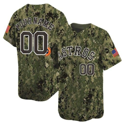 Custom Houston Astros USMC Alternate Vapor Premier Limited C All Stitched Baseball Jersey