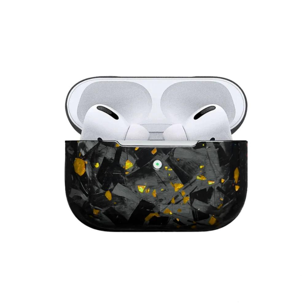 Real Gold Forged Carbon Airpod Case