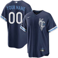 Custom Kansas City Royals City Connect Jersey - Navy