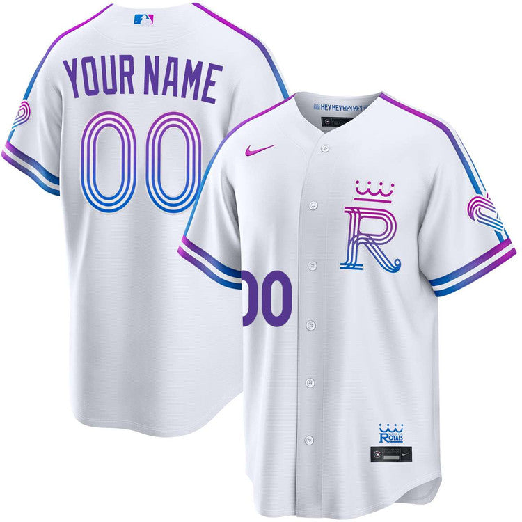 Custom Kansas City Royals 2026 City Connect Stadium Jersey - White