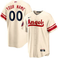 Custom Los Angeles Angels City Connect Jersey - Cream