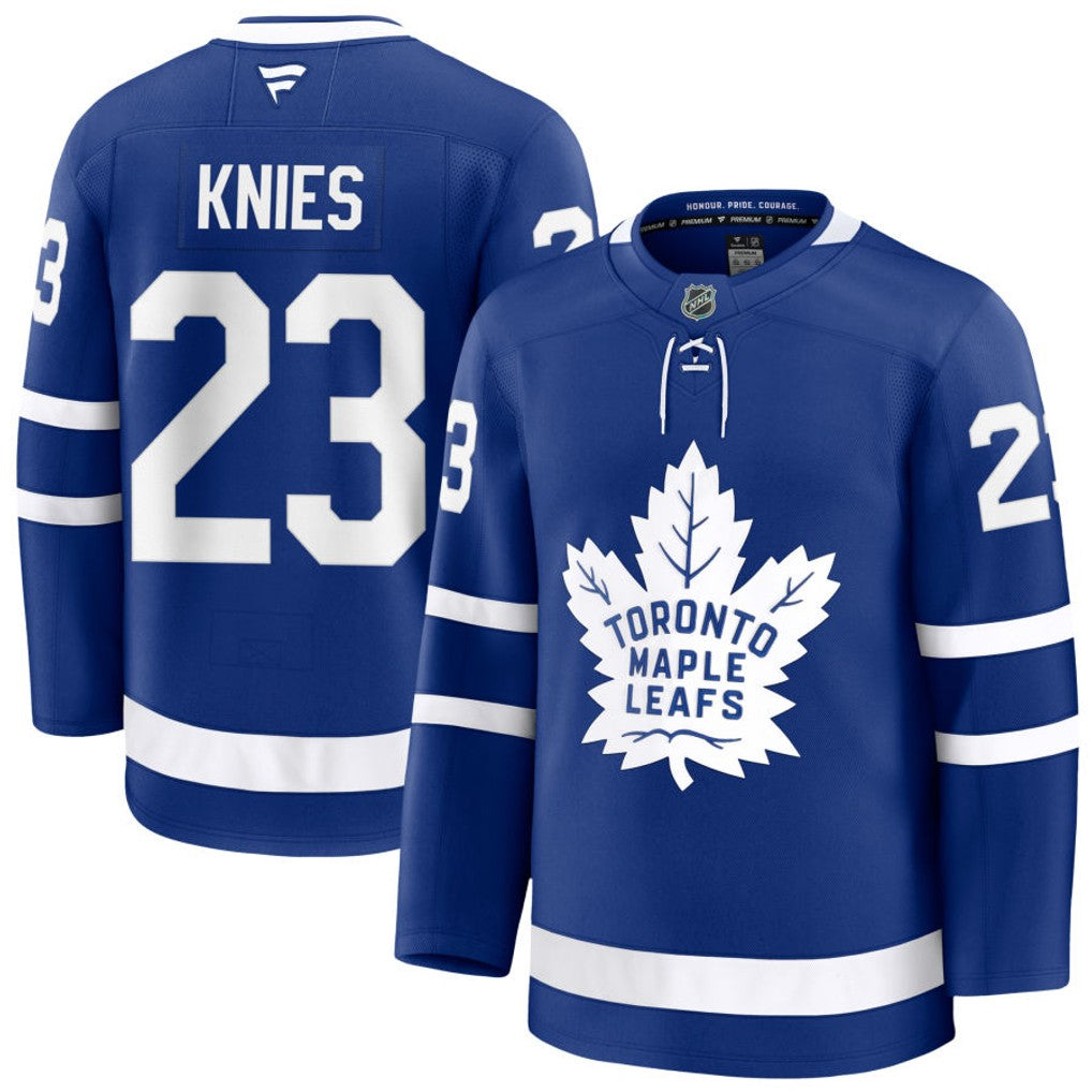 Matthew Knies Toronto Maple Leafs Home Premium Jersey - Blue