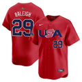 Cal Raleigh USA Baseball 2026 World Baseball Classic Alternate Stadium Jersey - Red