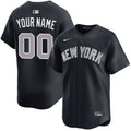 Custom New York Yankees Alternate Away Jersey - Navy