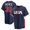 Paul Skenes USA Baseball 2026 World Baseball Classic Road Stadium Jersey - Navy